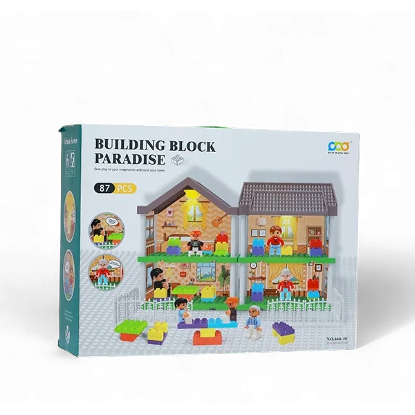 بيت المكعبات المذهل [87 قطعة]