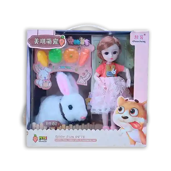 عروسة مع الارنب