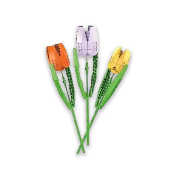 تركيب ليجو شكل زهور التوليب