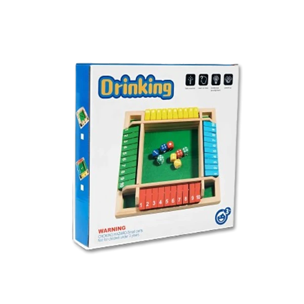 ألعاب طاولة خشبية ملونة