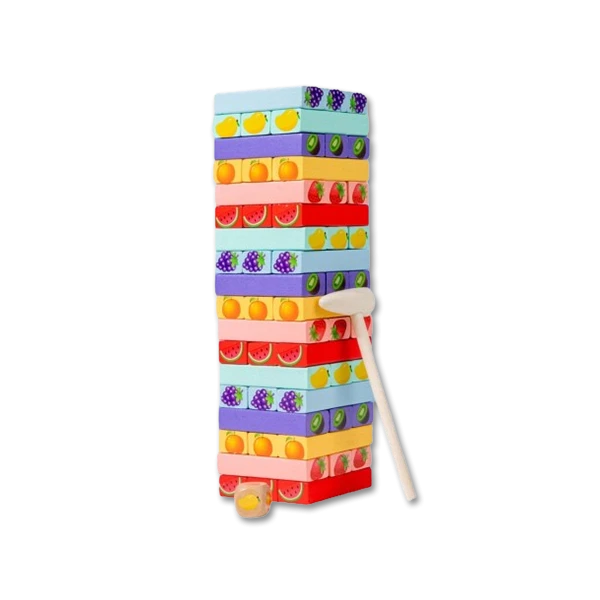 لعبة جينجا [فواكه ملونة]