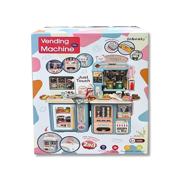 سوبر الطفل الصغير مع ادوات القهوة