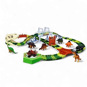 سيارات كهربائية على مسار ديناصورات - 188 قطعة