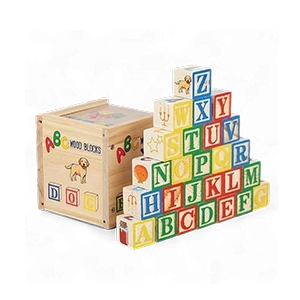 مكعبات الاحرف الخشبية